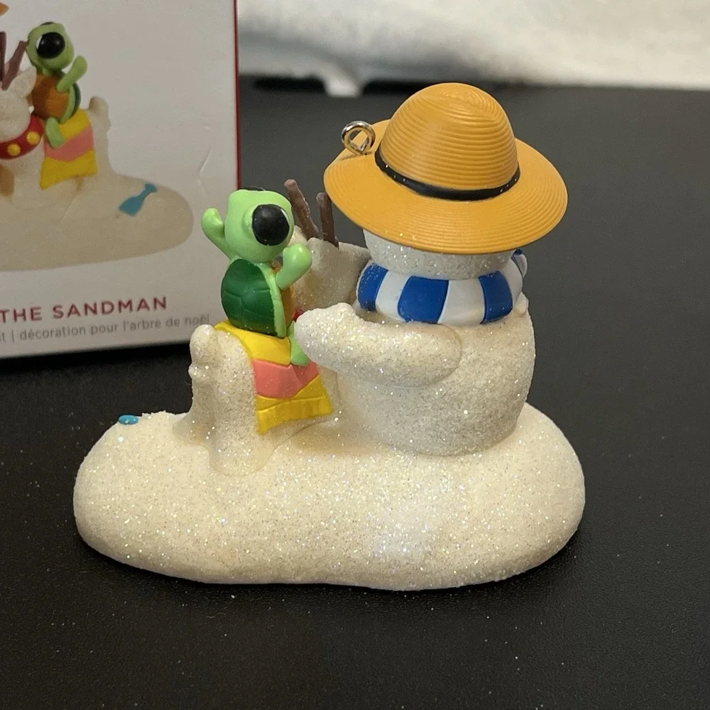 2023 Hallmark Ornament Sandal The Sandman Snowman Turtle Reindeer Beach Glitter